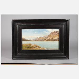 Michael Haubtmann, Sommerlandschaft mit Gebirgssee