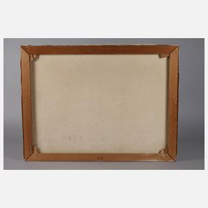 Ludwig Steininger, Mediterrane Küstenszene mit Wäscherin