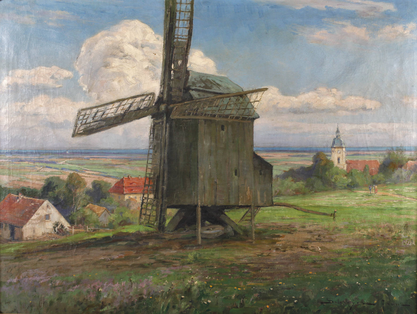 Franz Schreyer, Windmühle vorm Dorf