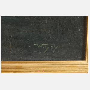 Nächtliche Stadtlandschaft mit Brücke