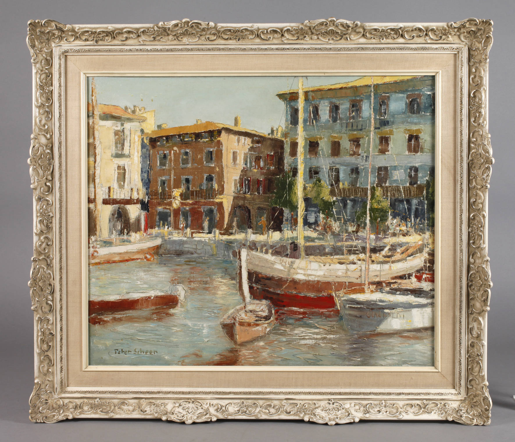 Peter Scheer, ”Im Hafen von Malcesine Gardasee”