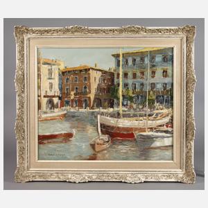 Peter Scheer, ”Im Hafen von Malcesine Gardasee”