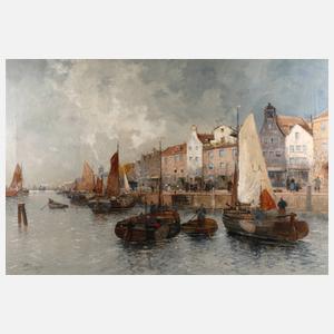 Joh. Wagner, ”Holländische Hafenszene”