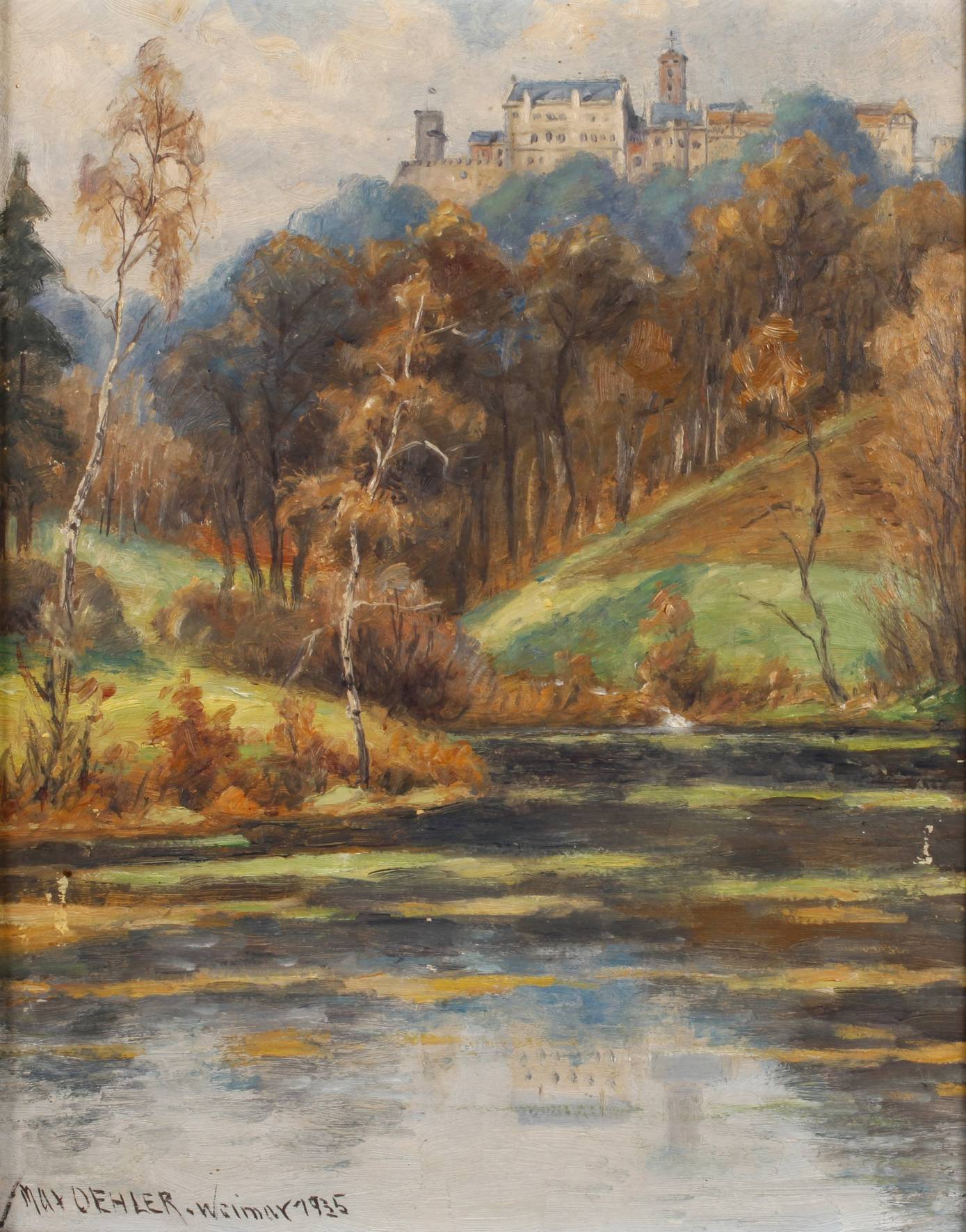 Max Oehler, ”Wartburg im Vorfrühling”