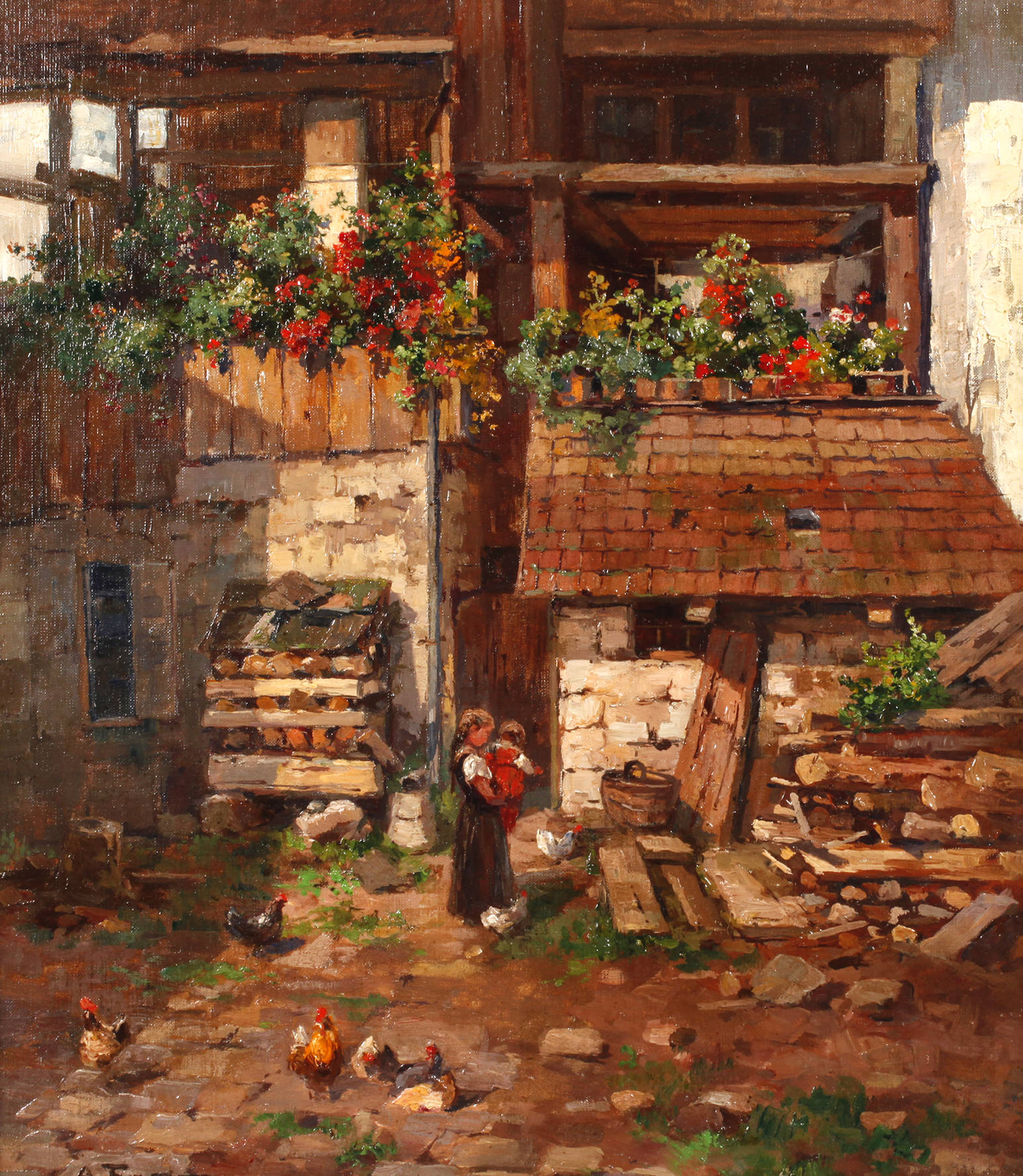 Adolf Thamm, Stiller Winkel auf dem Bauernhof