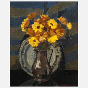 M. R. Balmer, Stillleben mit gelben Blumen