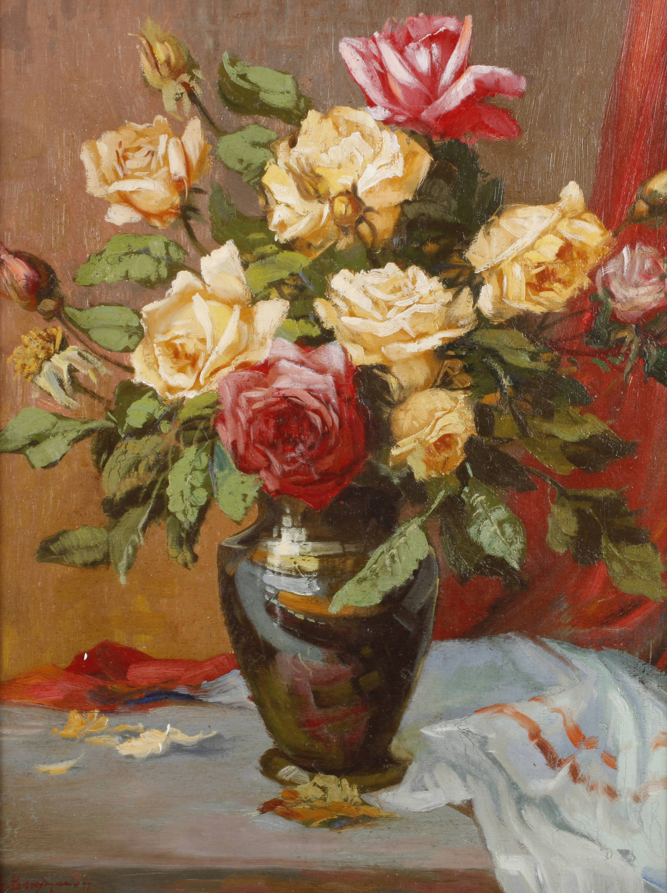 G. Berghauer, Rosenstillleben