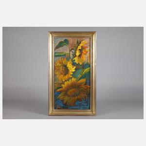 Elisabeth von Boltenstern, attr., Sonnenblumen