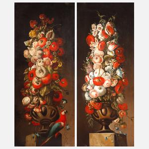 Paar Blumenstillleben