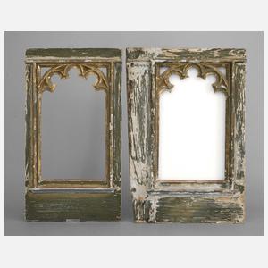 Zwei Rahmen Neogotik 2. Hälfte 19. Jh.