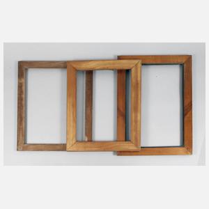 Drei Biedermeierleisten 19. Jh.