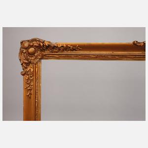 Zierlicher Gründerzeit-Goldstuckrahmen um 1870