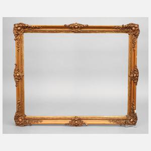 Zierlicher Gründerzeit-Goldstuckrahmen um 1870