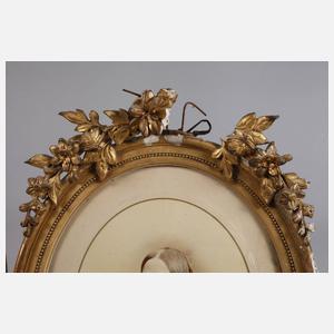 Zwei ovale Goldstuckrahmen um 1880