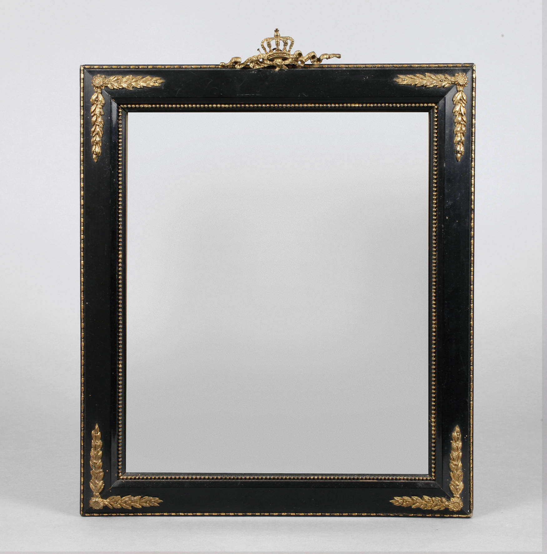 Prunkrahmen mit Metallapplikationen 2. Hälfte 19. Jh.