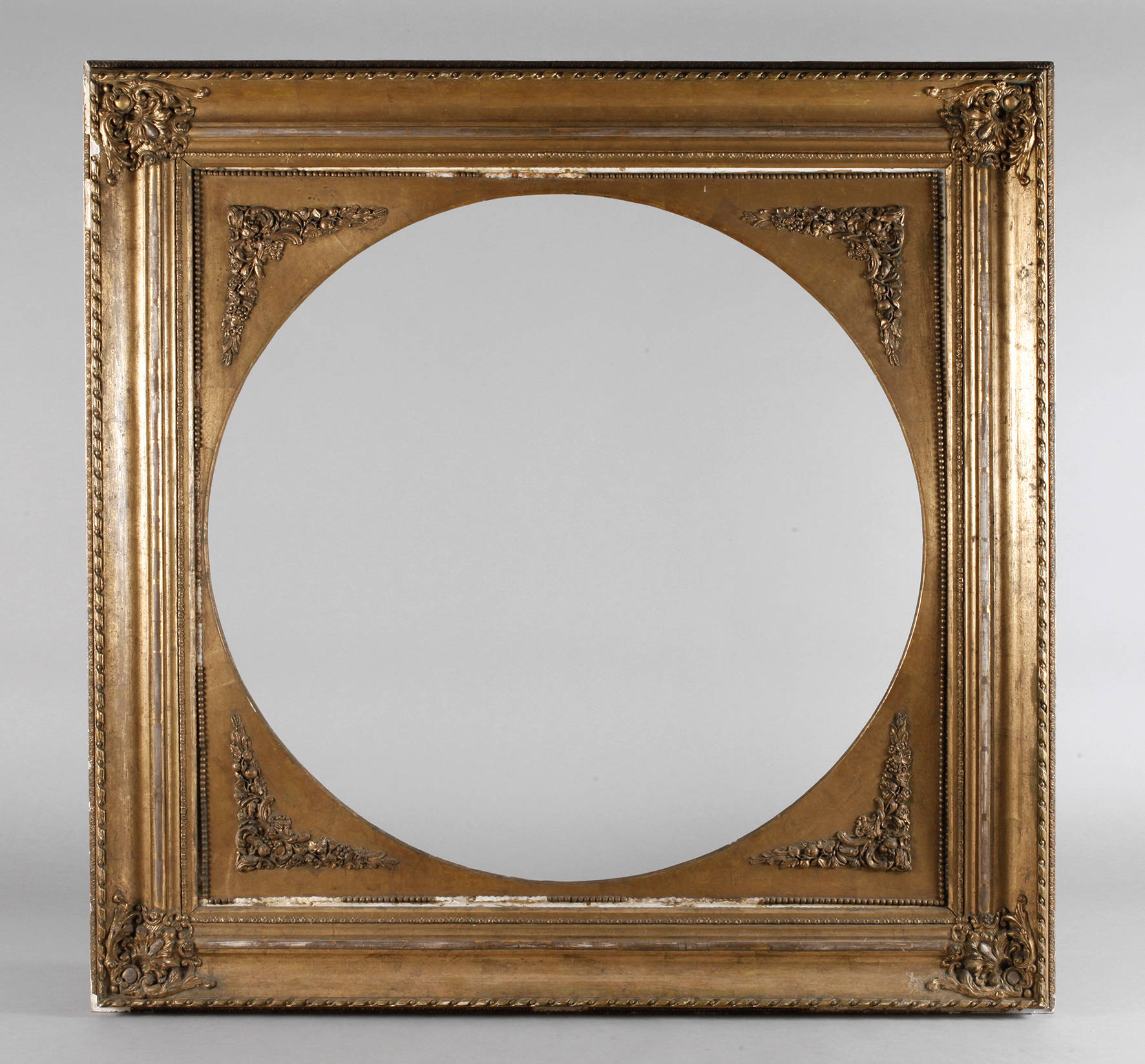 Quadratischer Goldstuckrahmen um 1900