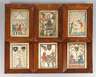 Sechs Bilderrahmen um 1920