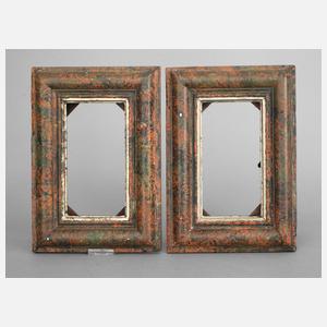 Zwei marmorierte Rahmen Mitte 20. Jh.