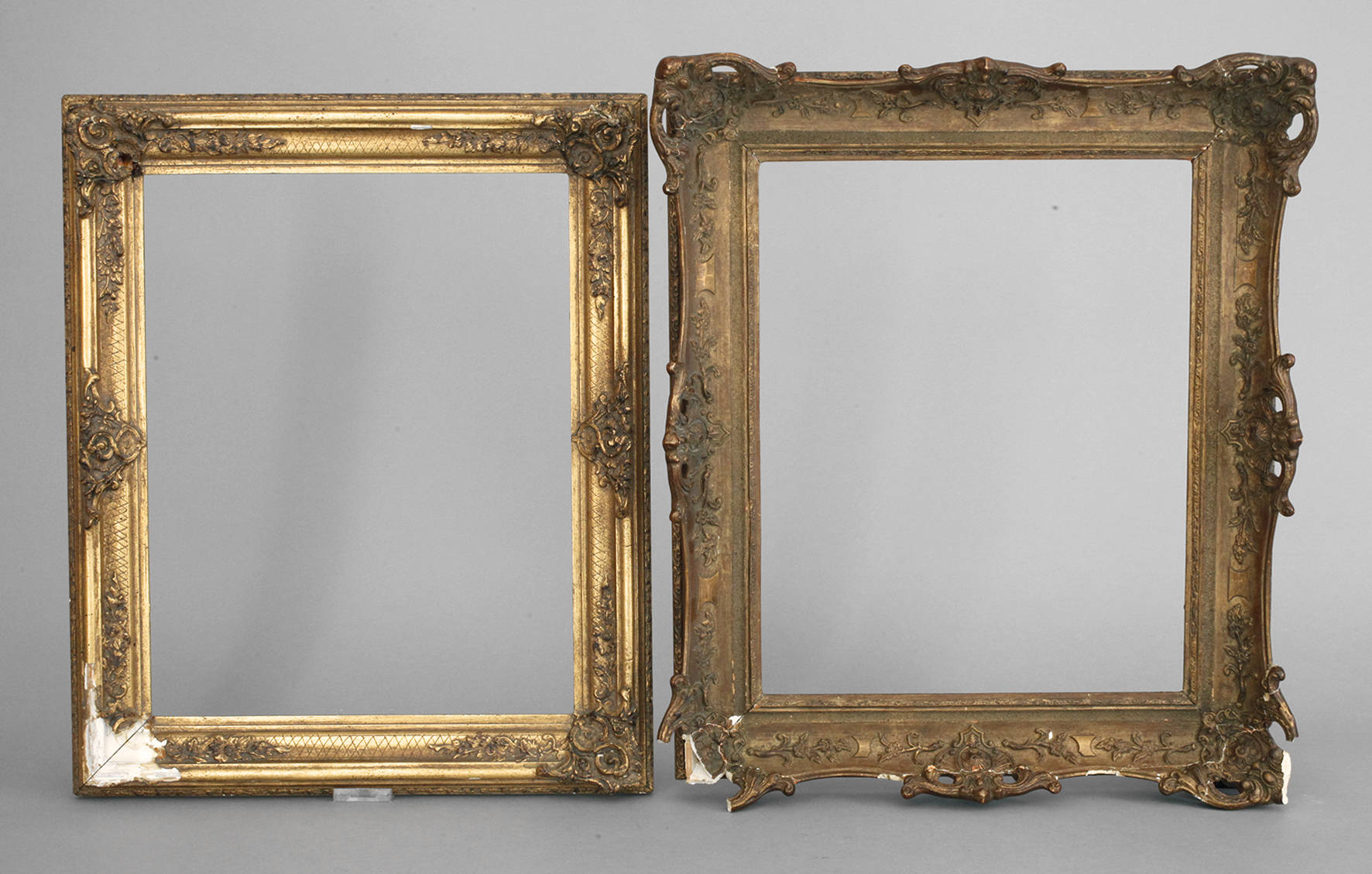 Zwei Goldstuckrahmen 20. Jh.