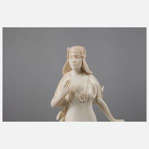 Elfenbeinschnitzerei Elfe