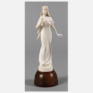 Elfenbeinschnitzerei Elfe