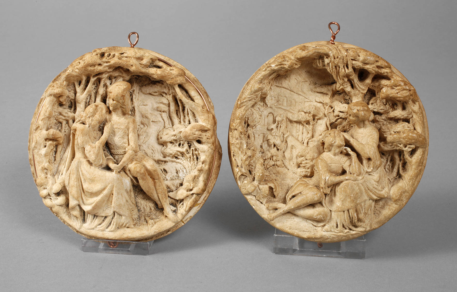 Paar Meerschaumreliefs