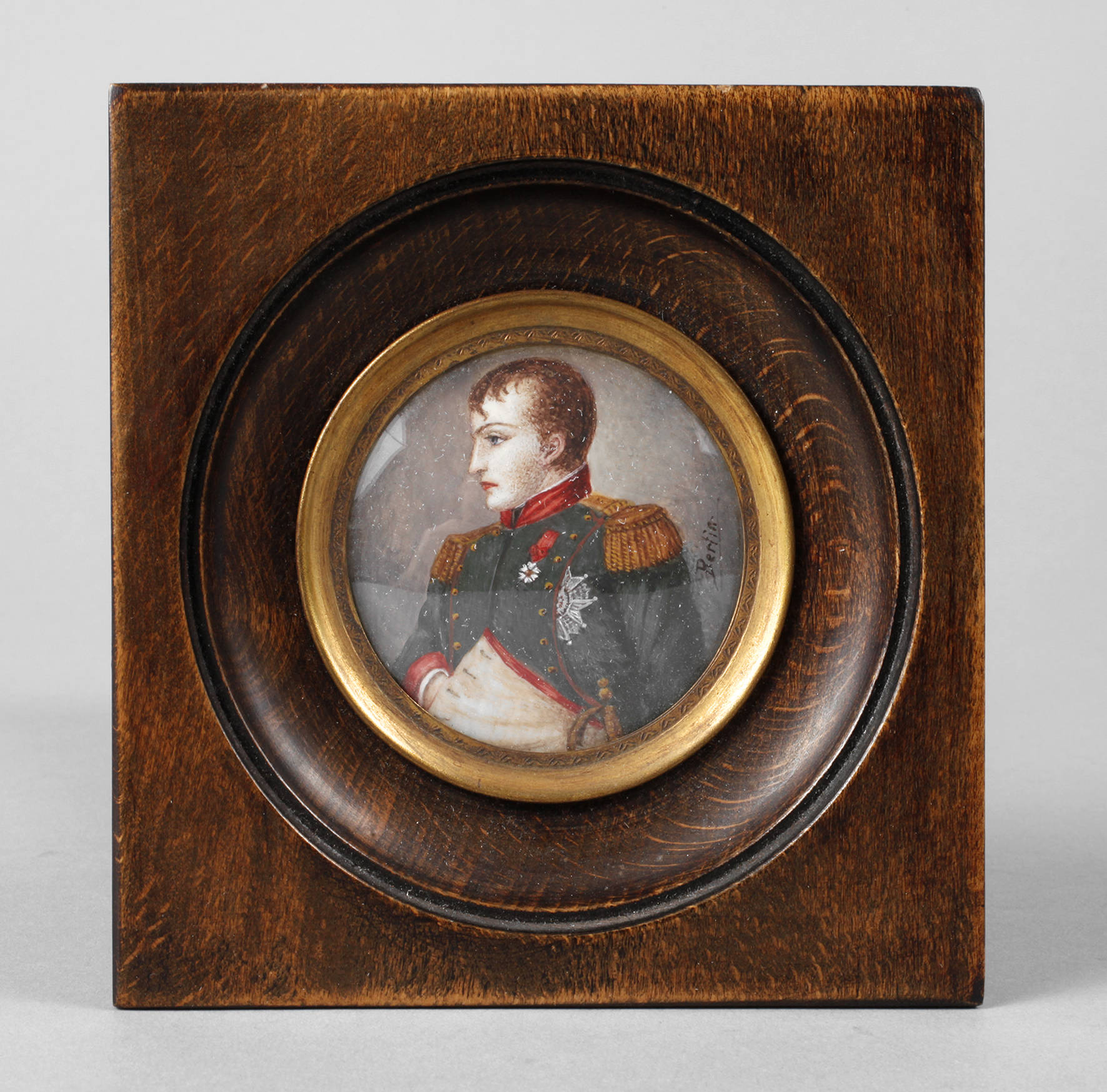 Elfenbeinminiatur Napoleon I.