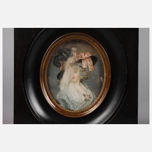 Zwei Elfenbeinminiaturen