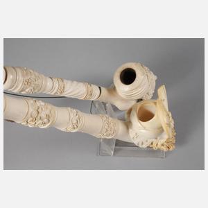 Zwei Meerschaumpfeifen