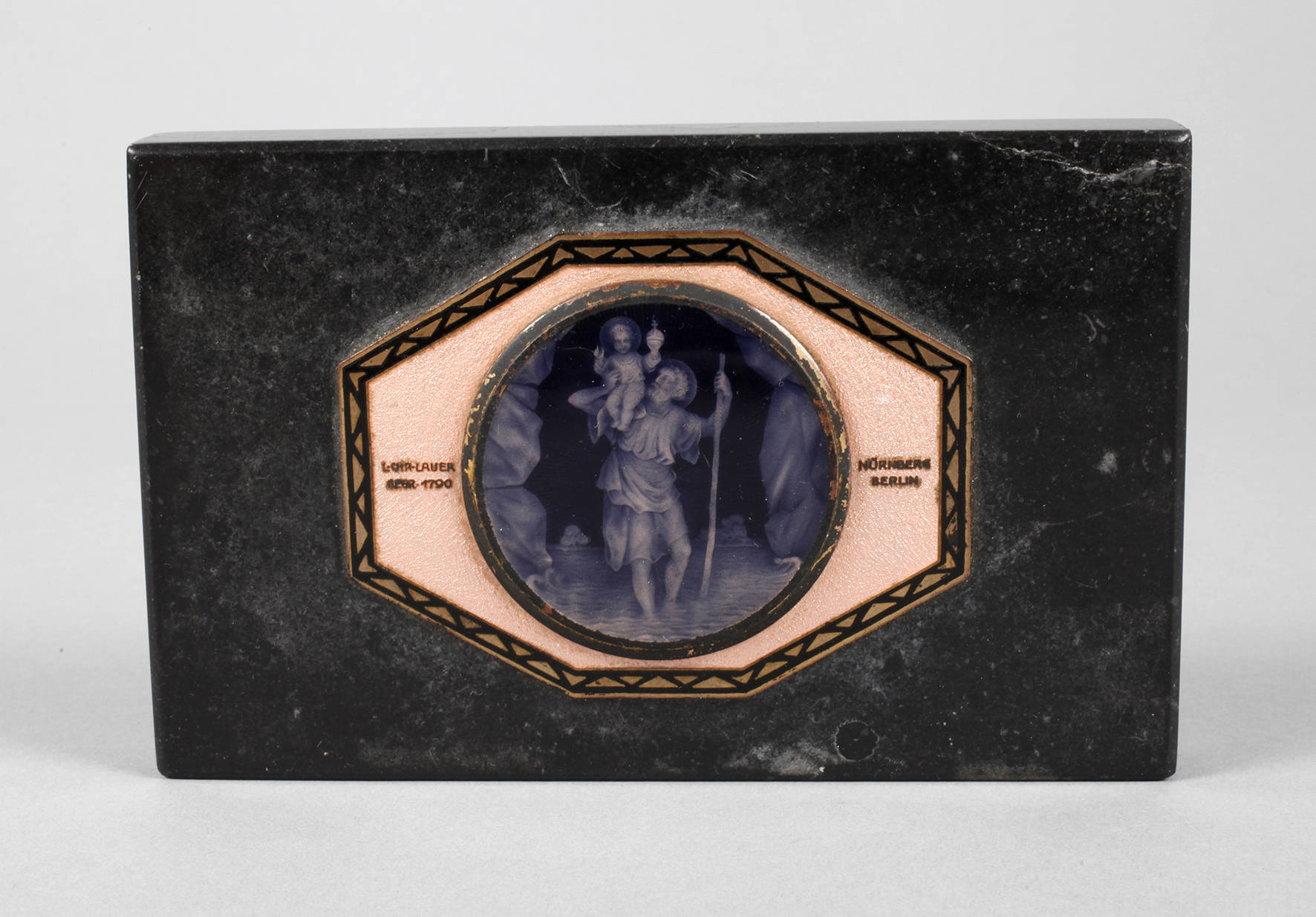 Briefbeschwerer Emaille