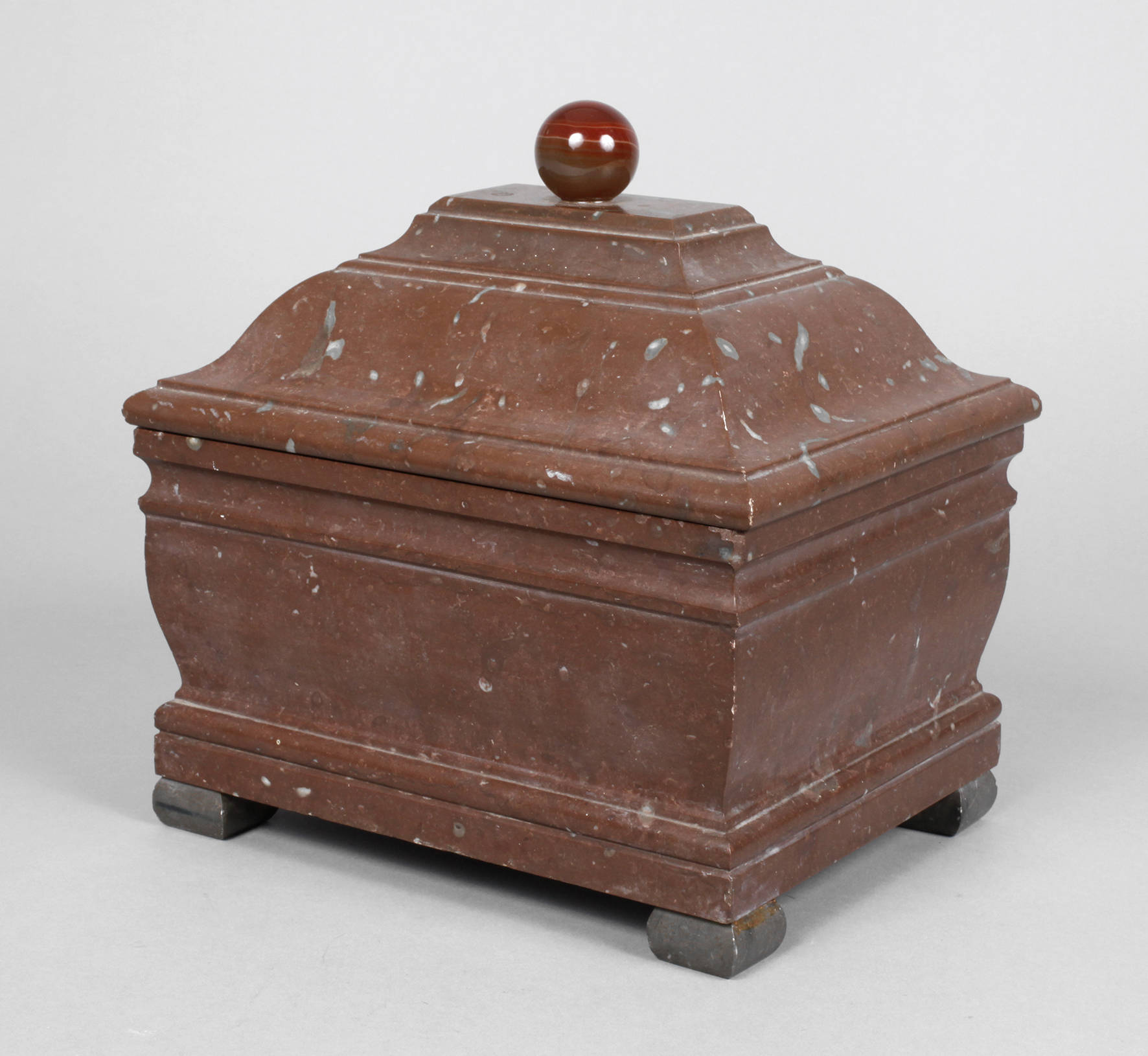 Deckelschatulle Rosso antico