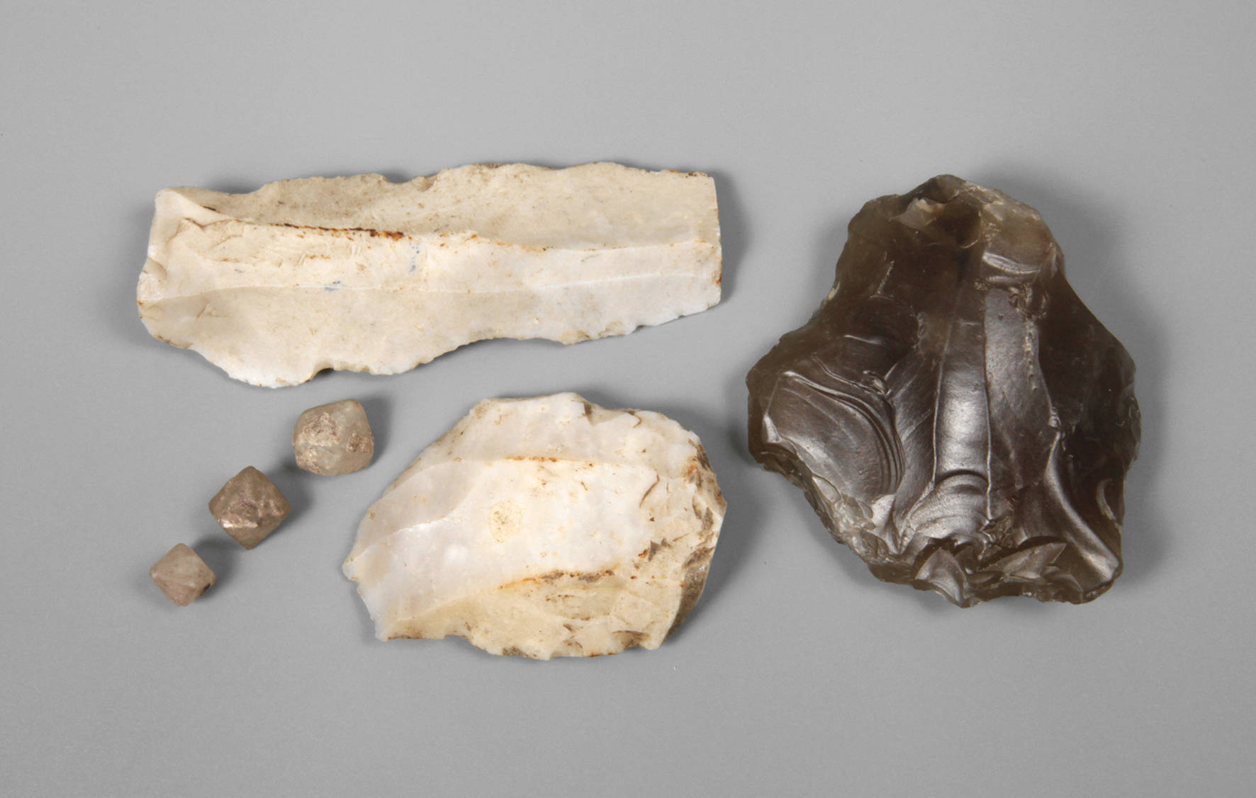 Konvolut Fossilien und Mineralien