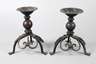 Paar Leuchter Schmiedeeisen
