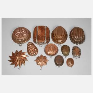 Konvolut Kupferformen