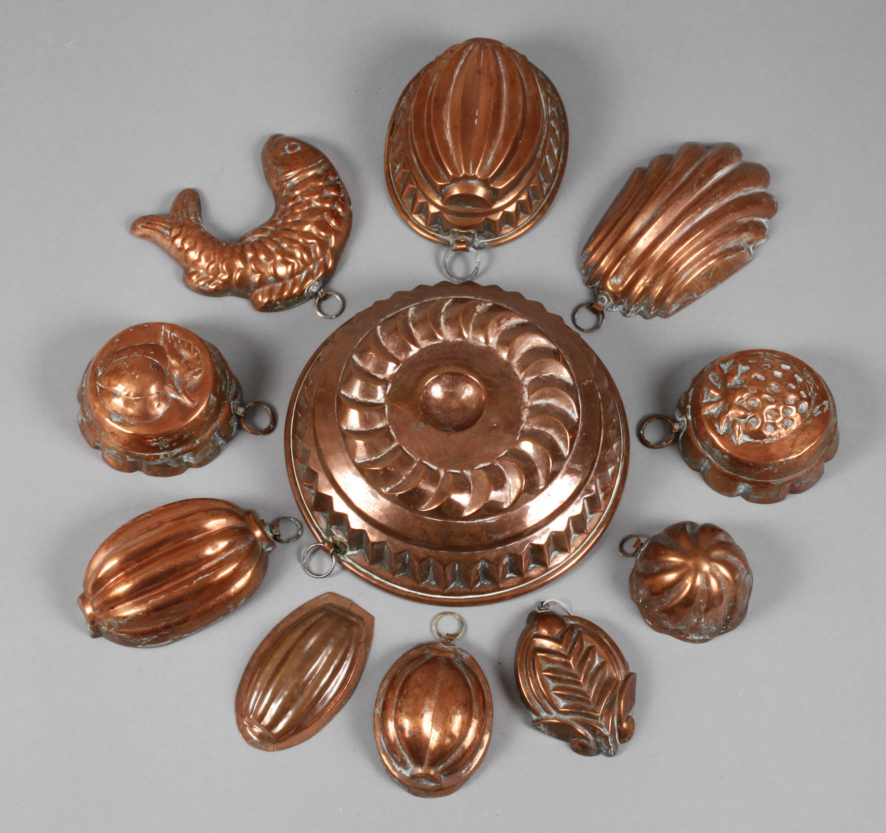 Konvolut Kupferformen