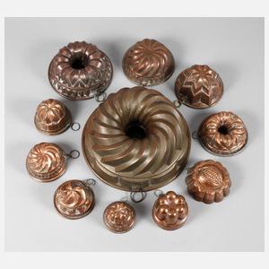 Konvolut Kupferformen