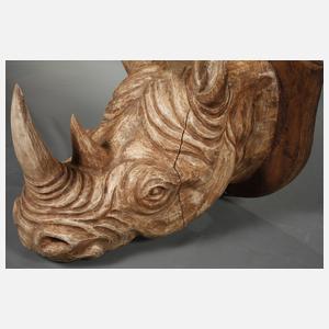 Geschnitzte Jagdtrophäe