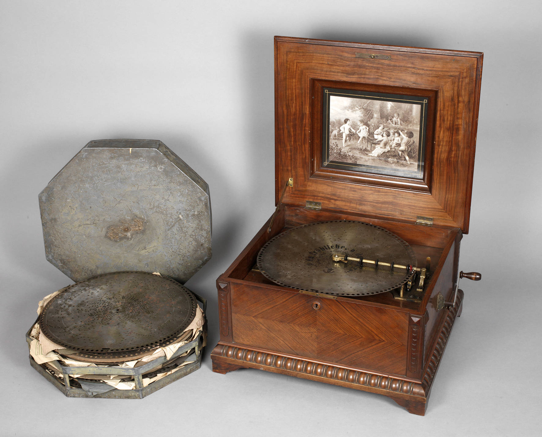 Große Plattenspieldose Polyphon