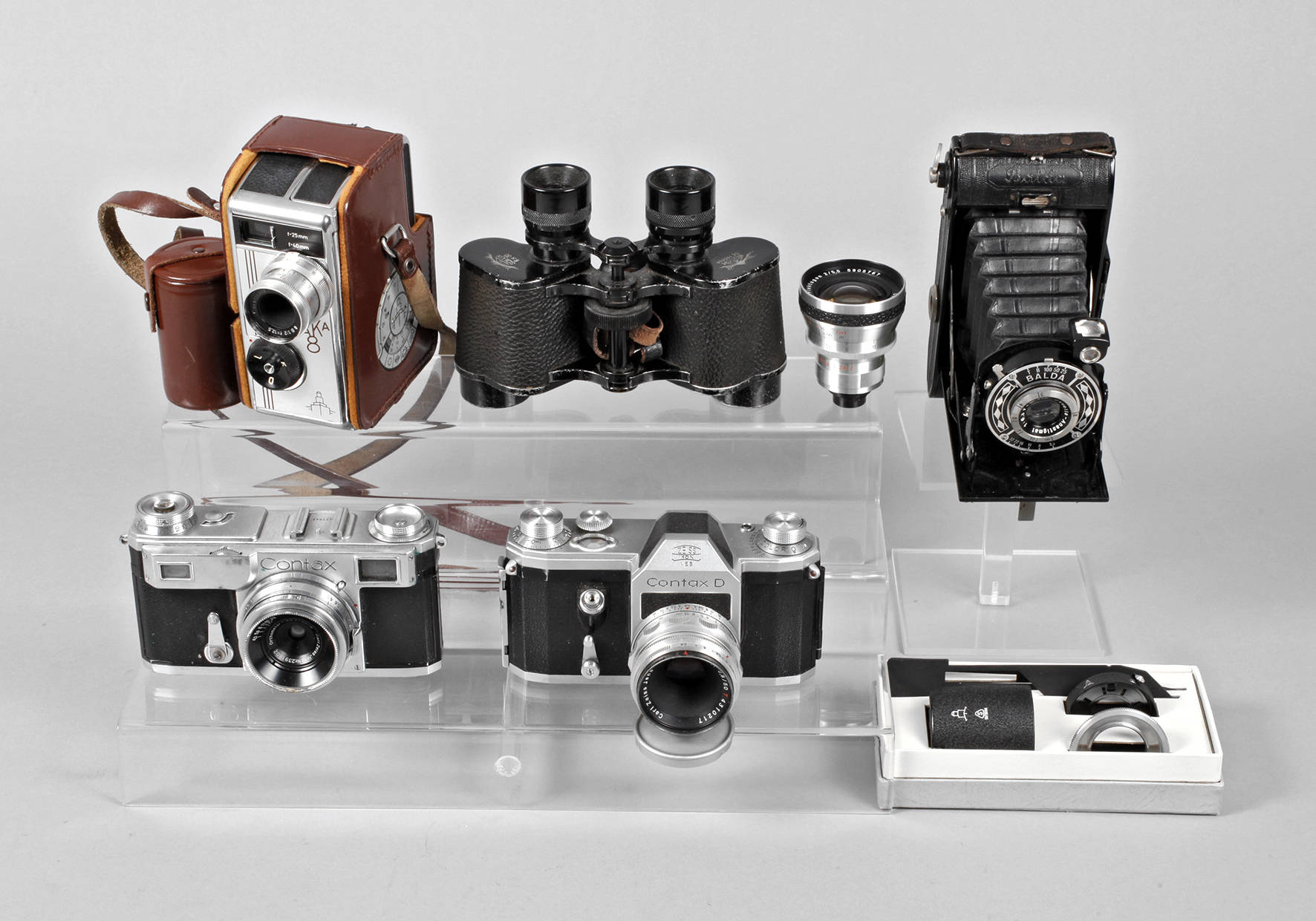 Konvolut Fotoapparate und Fernglas