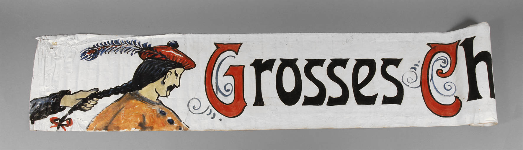 Werbebanner ”Großes Chinesisches Zopf Zuppen”