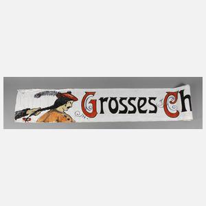 Werbebanner ”Großes Chinesisches Zopf Zuppen”