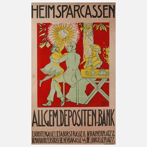Werbeplakat Heimsparkassen