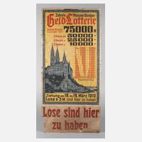 Werbeplakat Meissner Dombau Geld-Lotterie111