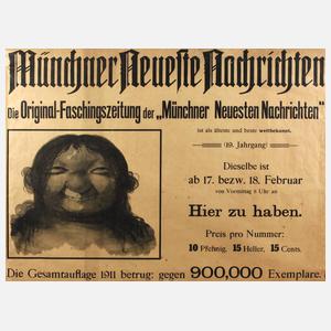 Werbeplakat Münchner Neueste Nachrichten