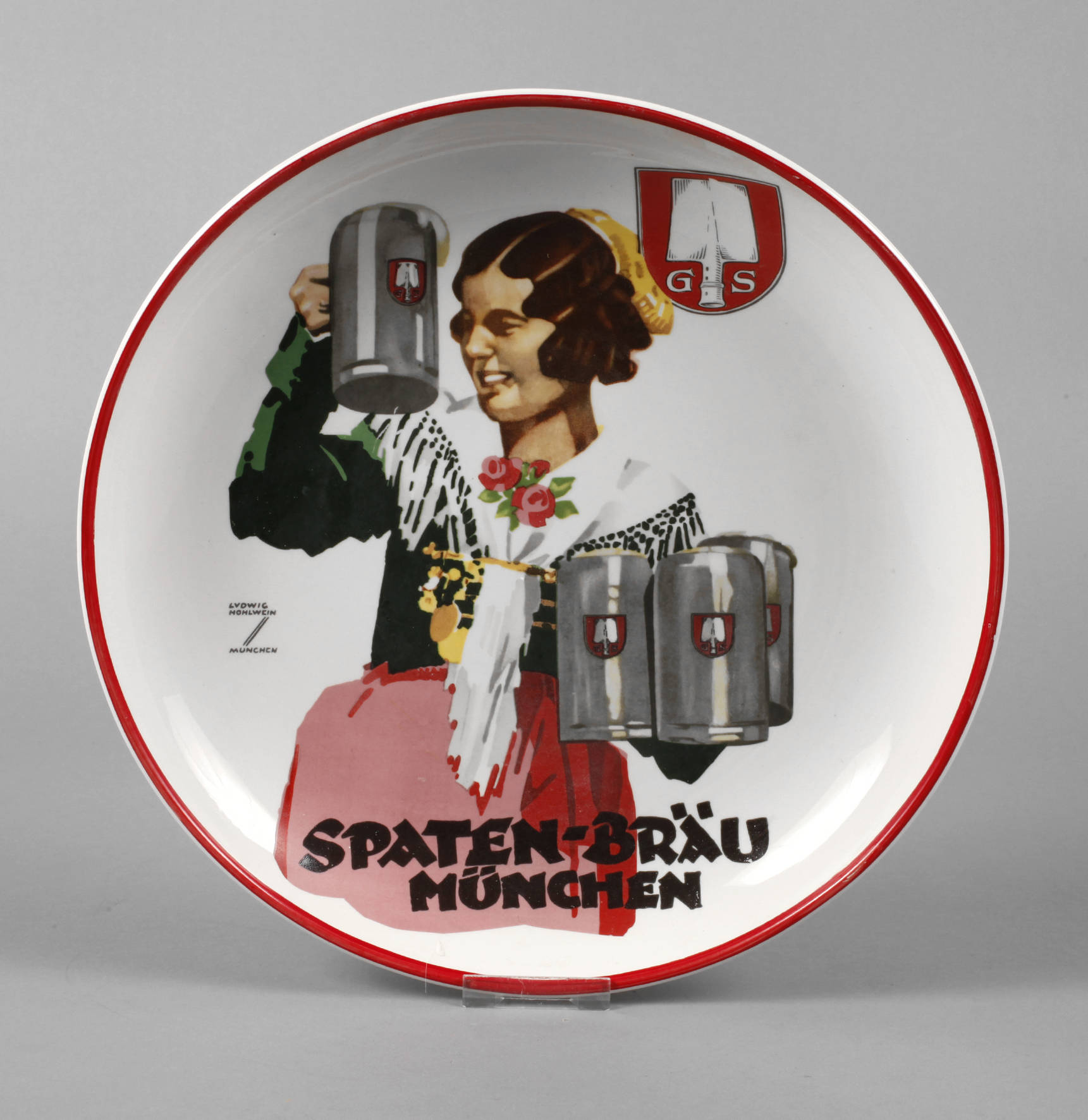 Großer Werbeteller Ludwig Hohlwein
