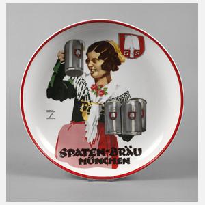 Großer Werbeteller Ludwig Hohlwein