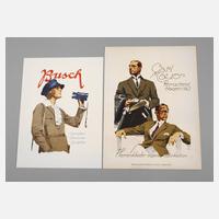 Zwei Werbeplakate Ludwig Hohlwein111
