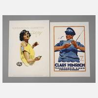 Zwei Werbeplakate Ludwig Hohlwein111