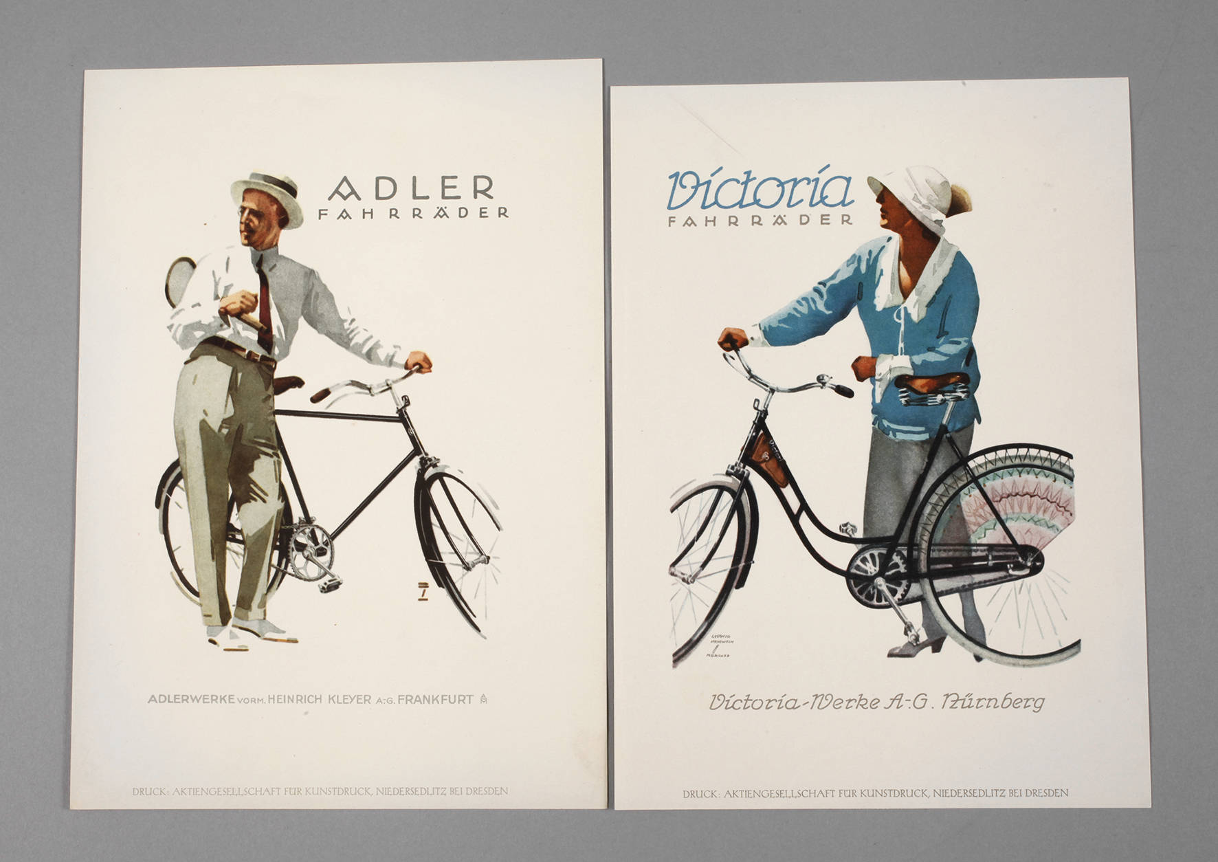 Zwei Werbeplakate Ludwig Hohlwein