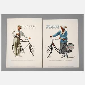 Zwei Werbeplakate Ludwig Hohlwein